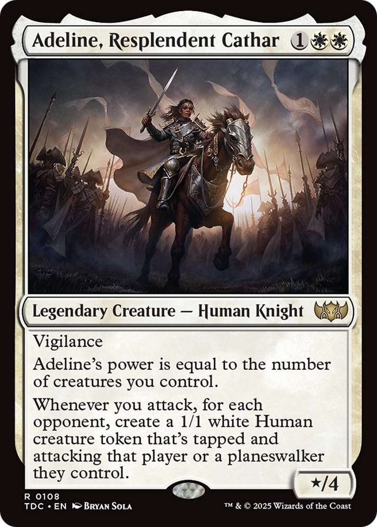 Adeline, Resplendent Cathar [Tarkir: Dragonstorm Commander] | Webway Games