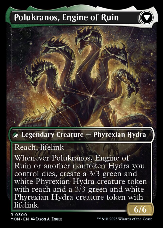 Polukranos Reborn // Polukranos, Engine of Ruin (Showcase Planar Booster Fun) [March of the Machine] | Webway Games