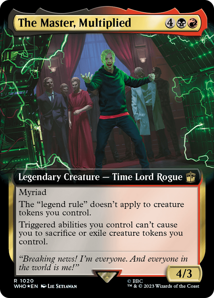 The Master, Multiplied (Extended Art) (Surge Foil) [Doctor Who] | Webway Games