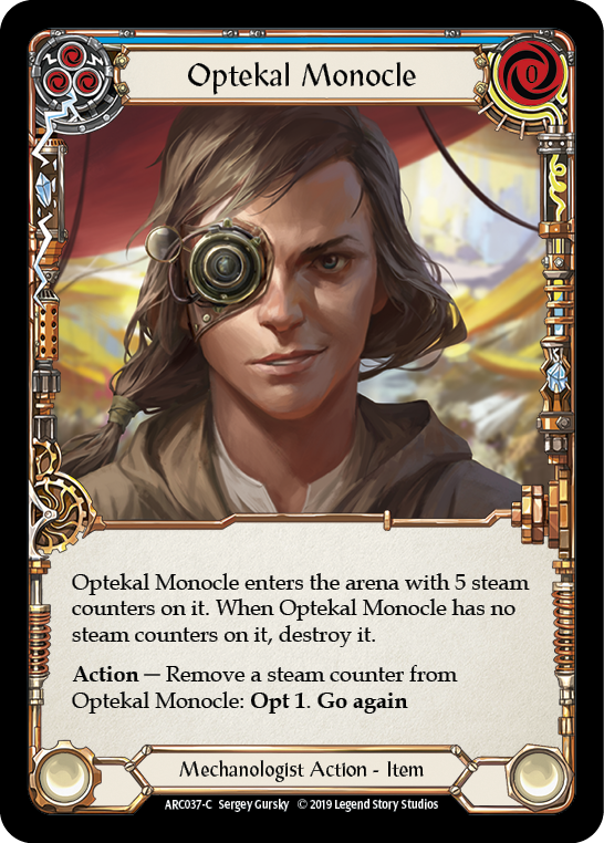 Optekal Monocle [ARC037-C] (Arcane Rising)  1st Edition Rainbow Foil | Webway Games
