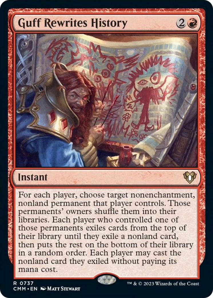 Guff Rewrites History [Commander Masters] | Webway Games