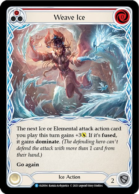 Weave Ice (Red) [OLD014] (Tales of Aria Oldhim Blitz Deck)  1st Edition Normal | Webway Games