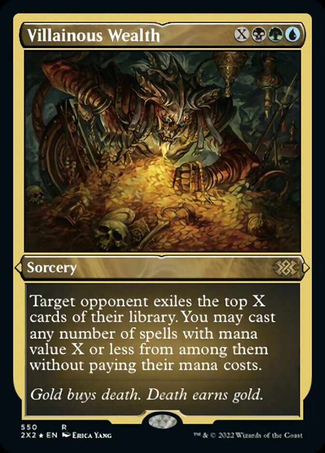 Villainous Wealth (Foil Etched) [Double Masters 2022] | Webway Games