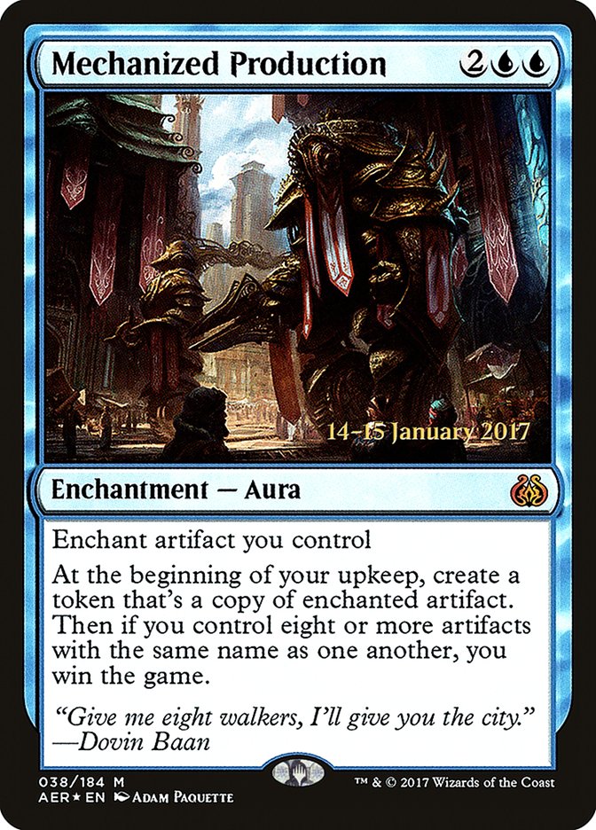 Mechanized Production [Aether Revolt Prerelease Promos] | Webway Games