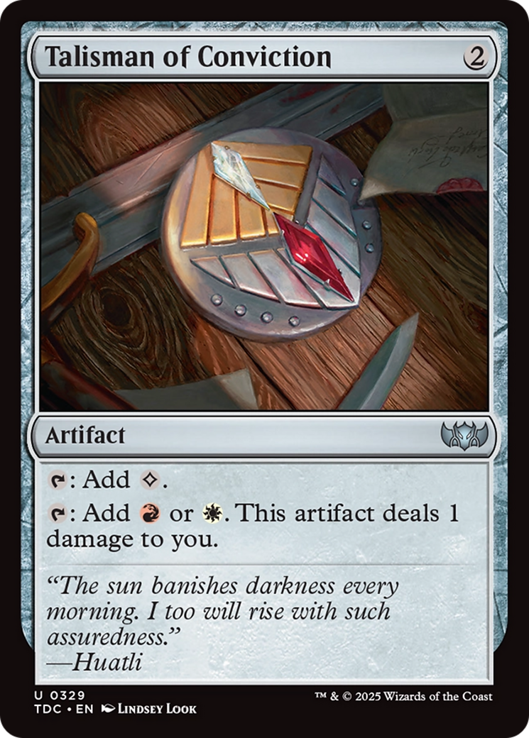 Talisman of Conviction [Tarkir: Dragonstorm Commander] | Webway Games