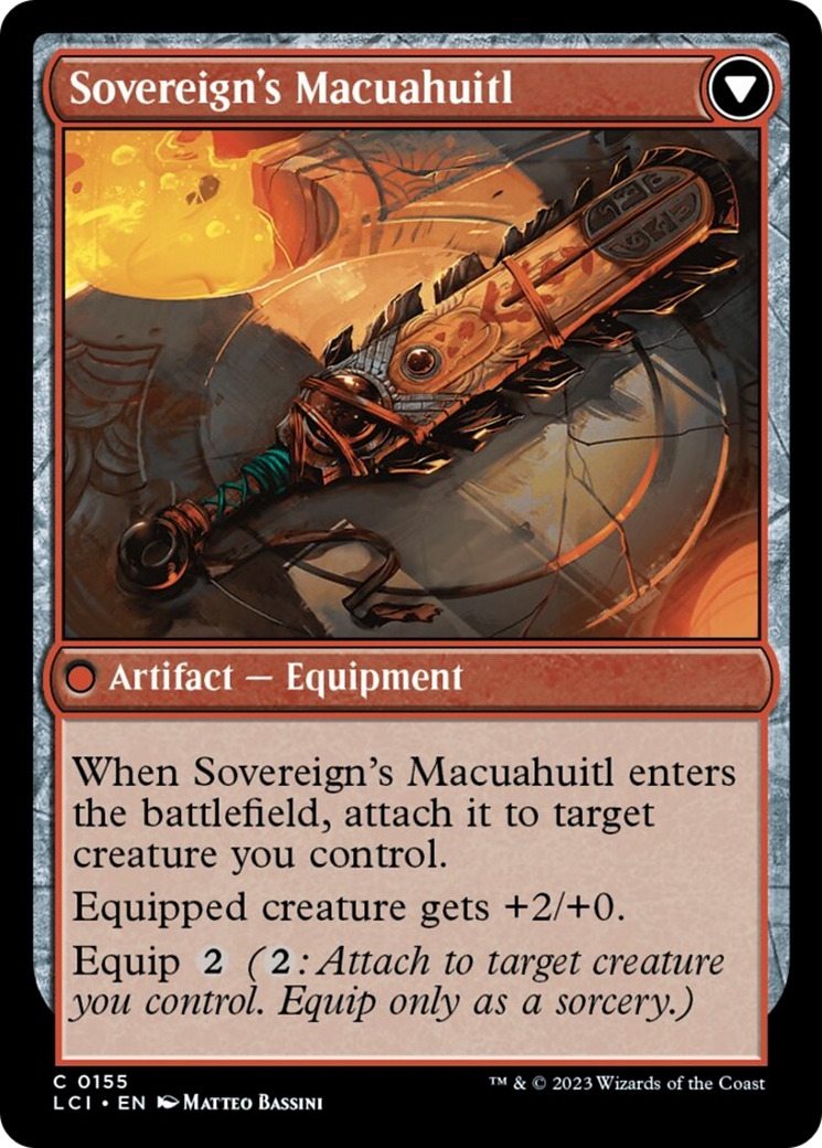 Idol of the Deep King // Sovereign's Macuahuitl [The Lost Caverns of Ixalan] | Webway Games