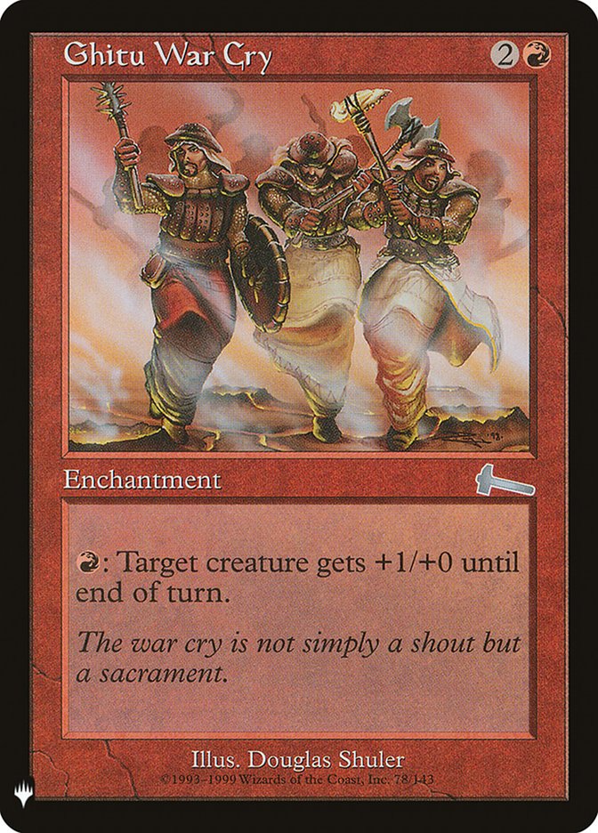 Ghitu War Cry [Mystery Booster] | Webway Games