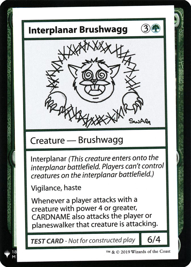 Interplanar Brushwagg [Mystery Booster Playtest Cards] | Webway Games