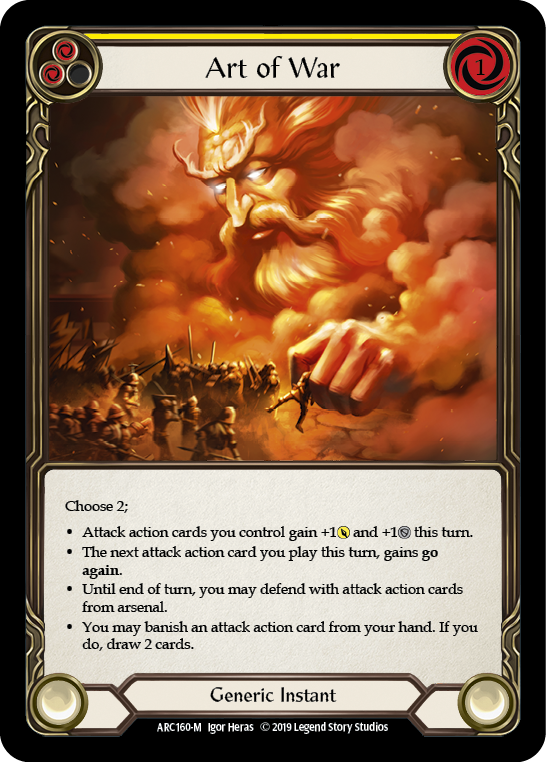 Art of War [ARC160-M] (Arcane Rising)  1st Edition Normal | Webway Games