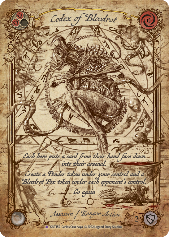 Codex of Bloodrot (Marvel Cold Foil) [OUT159] (Outsiders)  Cold Foil | Webway Games