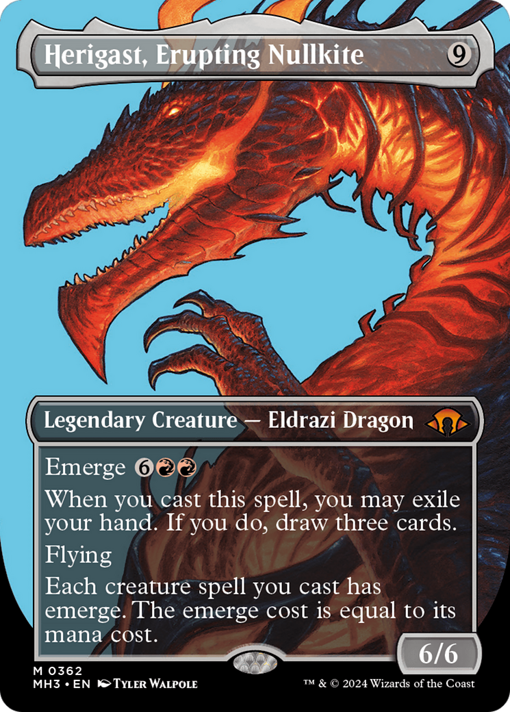 Herigast, Erupting Nullkite (Borderless) [Modern Horizons 3] | Webway Games