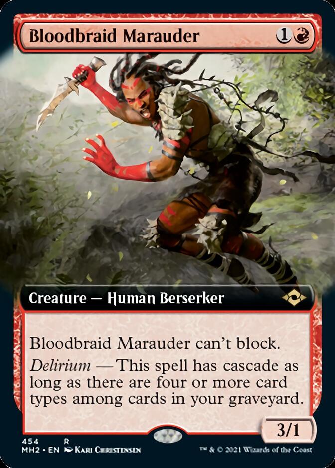 Bloodbraid Marauder (Extended Art) [Modern Horizons 2] | Webway Games