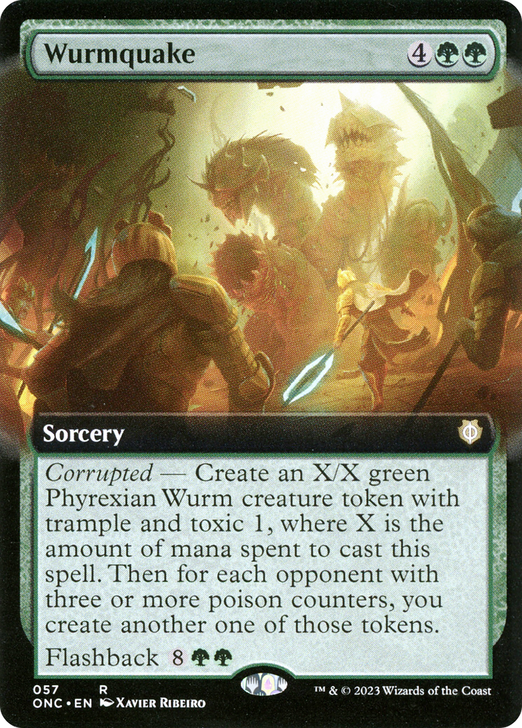 Wurmquake (Extended Art) [Phyrexia: All Will Be One Commander] | Webway Games