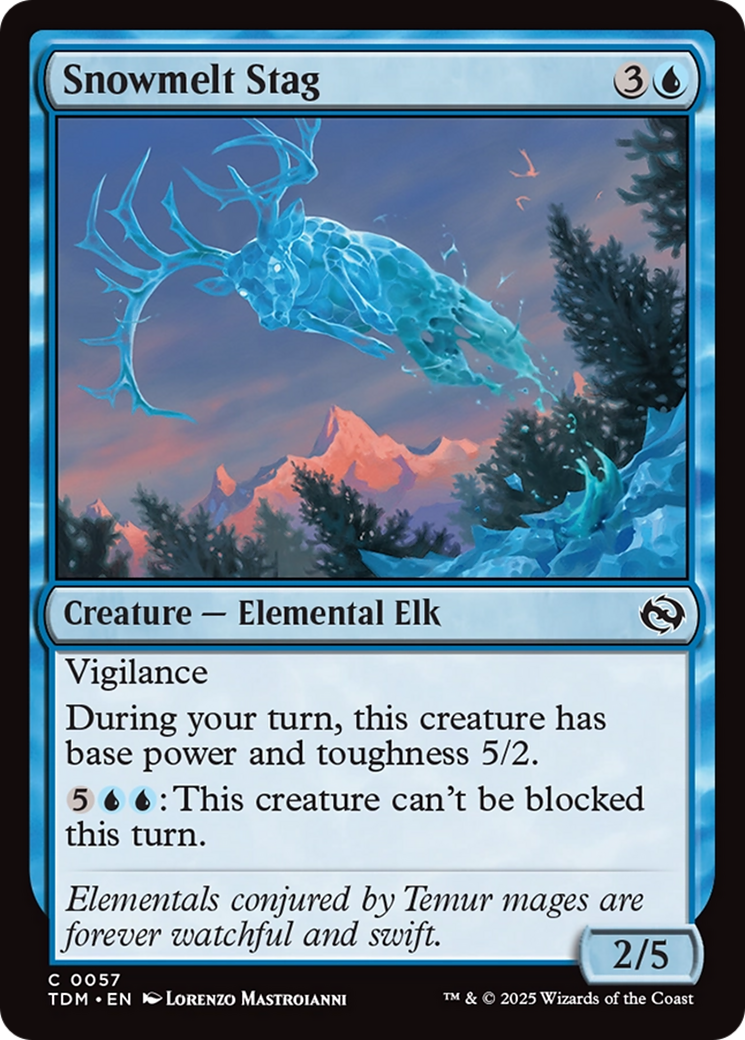 Snowmelt Stag [Tarkir: Dragonstorm] | Webway Games