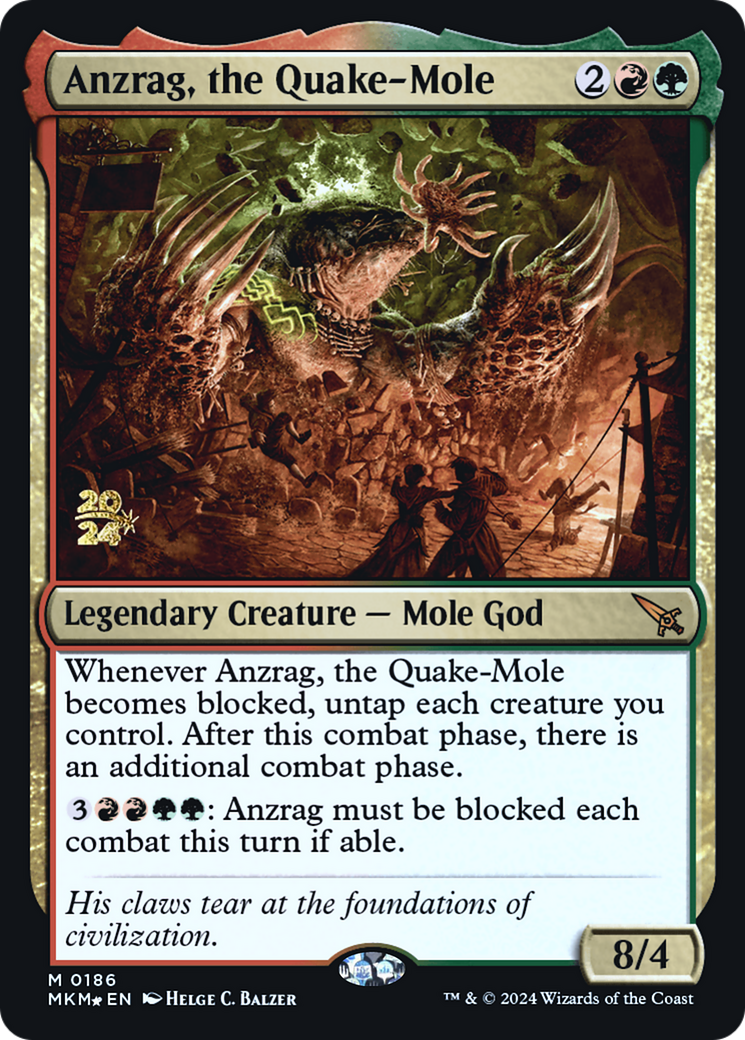 Anzrag, the Quake-Mole [Murders at Karlov Manor Prerelease Promos] | Webway Games