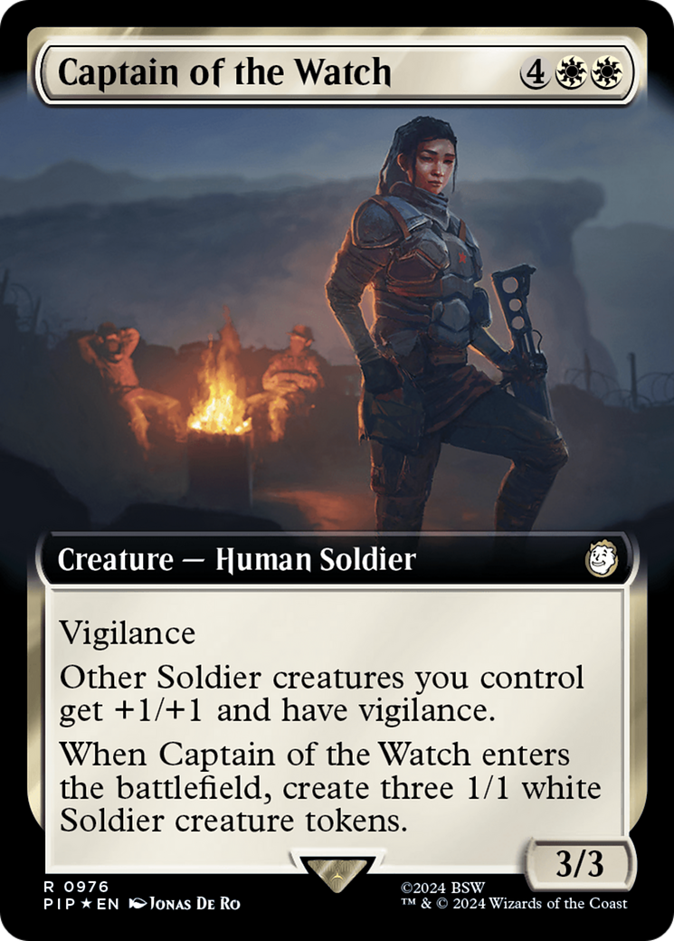 Captain of the Watch (Extended Art) (Surge Foil) [Fallout] | Webway Games