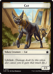 Cat (0027) // Phyrexian Goblin Double-Sided Token [Foundations Tokens] | Webway Games