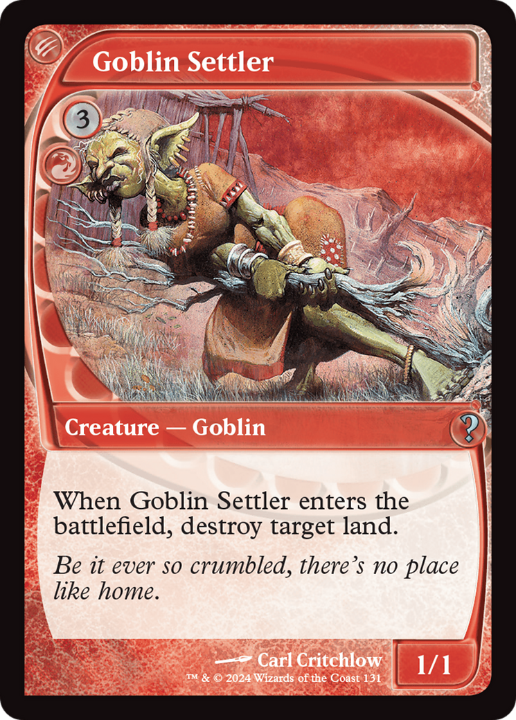 Goblin Settler (Future Sight) [Mystery Booster 2] | Webway Games