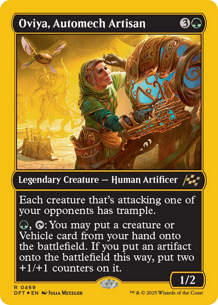 Oviya, Automech Artisan (First-Place Foil) [Aetherdrift] | Webway Games