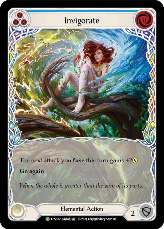 Invigorate (Blue) [LGS082] (Promo)  Rainbow Foil | Webway Games