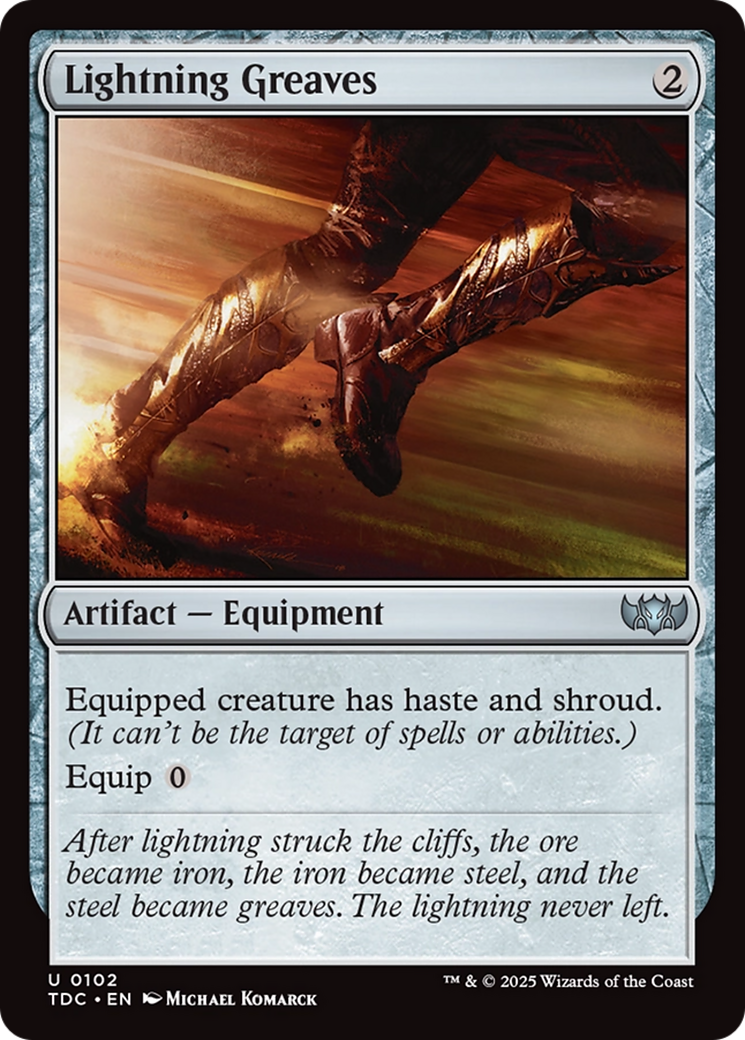 Lightning Greaves [Tarkir: Dragonstorm Commander] | Webway Games