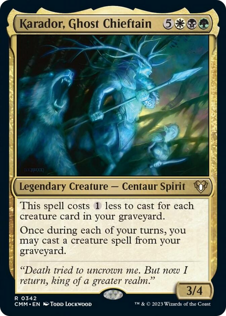 Karador, Ghost Chieftain [Commander Masters] | Webway Games