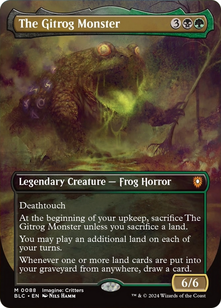 The Gitrog Monster (Borderless) [Bloomburrow Commander] | Webway Games