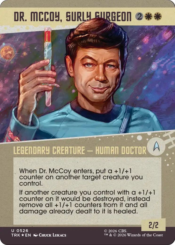 Dr. McCoy, Surly Surgeon (Showcase) (Surge Foil) [Star Trek] | Webway Games