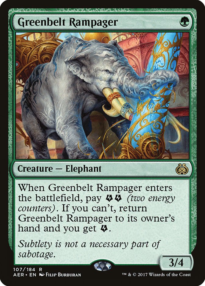 Greenbelt Rampager [Aether Revolt] | Webway Games