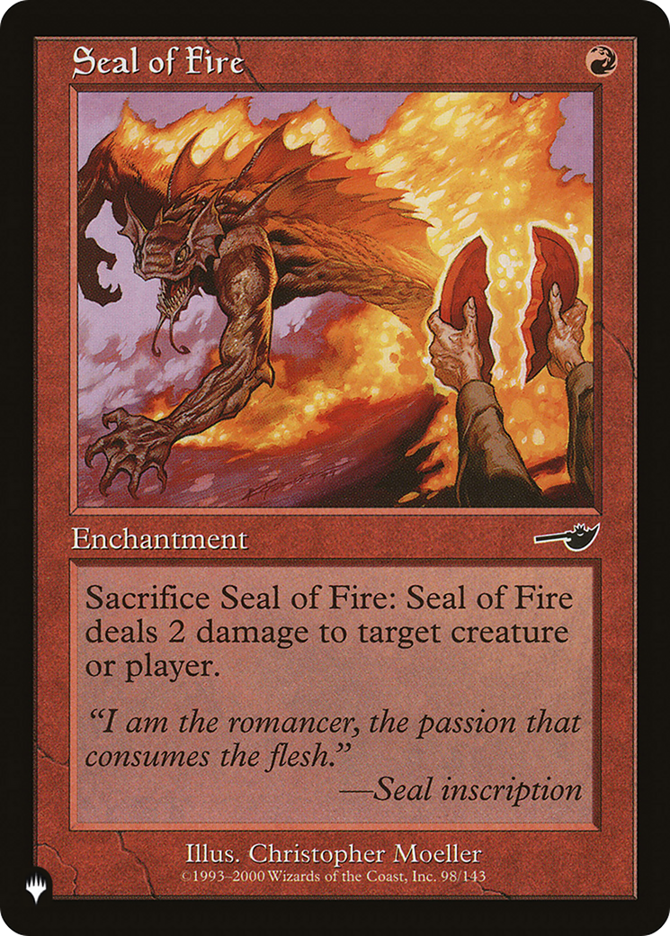 Seal of Fire [The List] | Webway Games