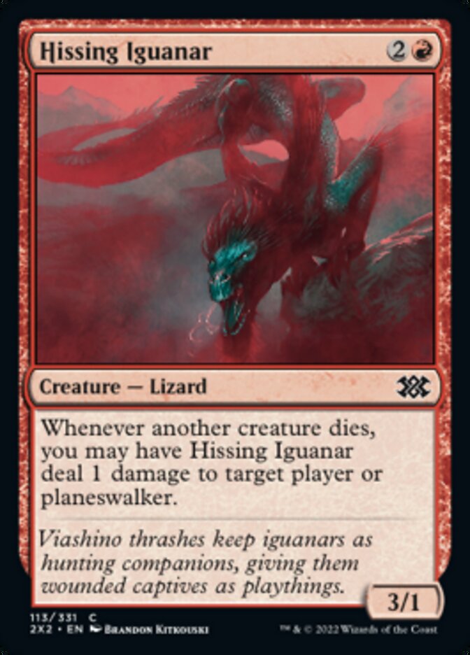 Hissing Iguanar [Double Masters 2022] | Webway Games