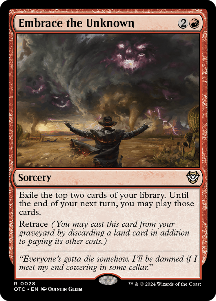 Embrace the Unknown [Outlaws of Thunder Junction Commander] | Webway Games