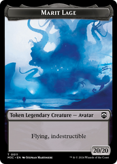 Marit Lage (Ripple Foil) // Sand Warrior Double-Sided Token [Modern Horizons 3 Commander Tokens] | Webway Games