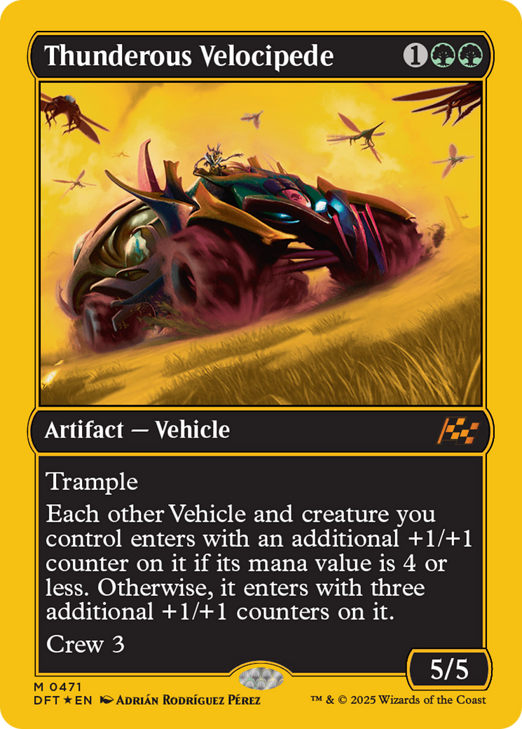 Thunderous Velocipede (First-Place Foil) [Aetherdrift] | Webway Games