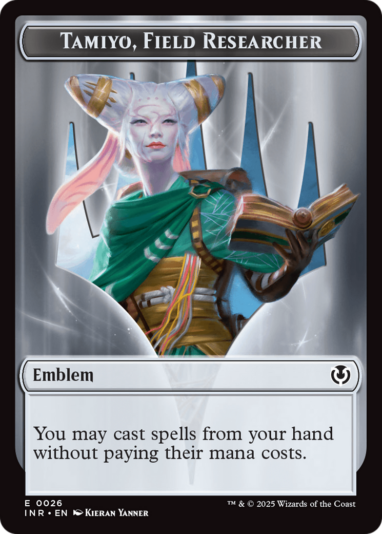 Human Soldier (0020) // Emblem - Tamiyo, Field Researcher Double-Sided Token [Innistrad Remastered Tokens] | Webway Games