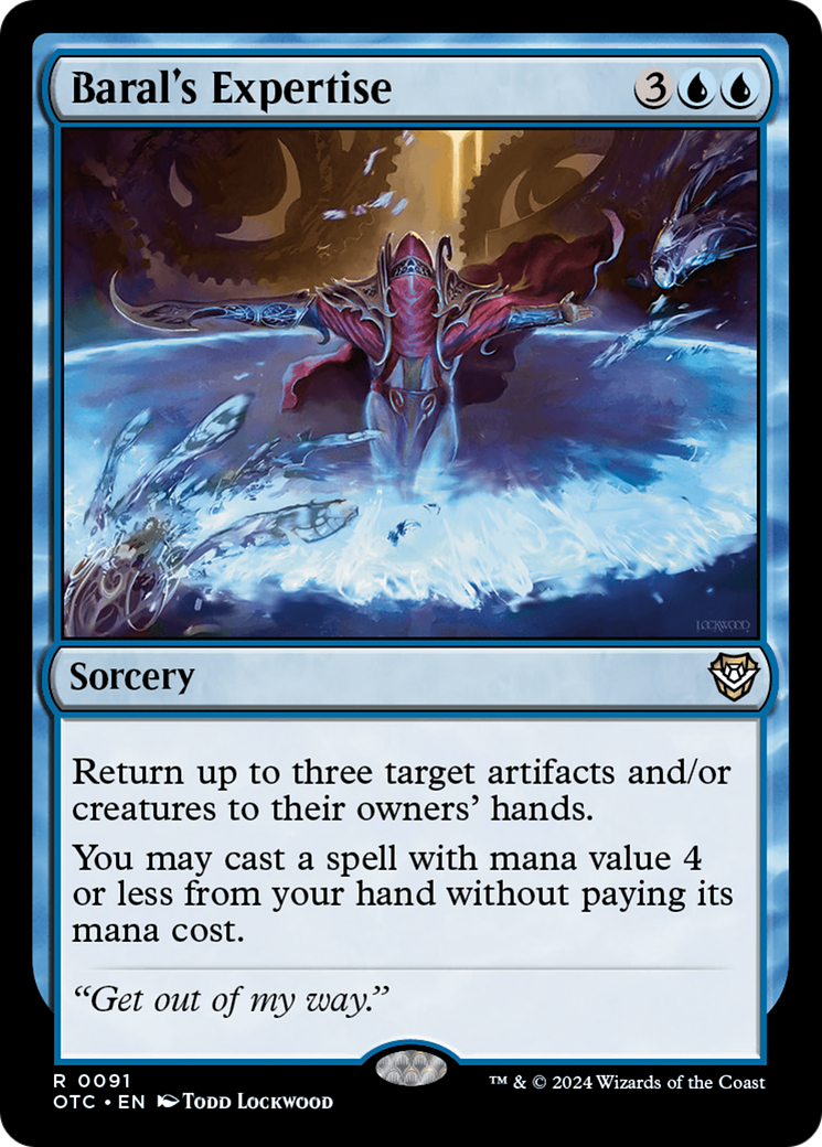 Baral's Expertise [Outlaws of Thunder Junction Commander] | Webway Games
