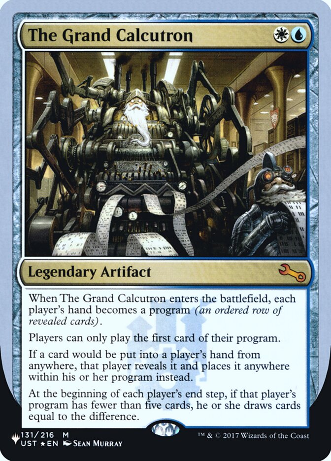 The Grand Calcutron (Unfinity Foil Edition) [The List] | Webway Games