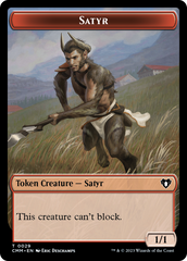 Saproling // Satyr Double-Sided Token [Commander Masters Tokens] | Webway Games