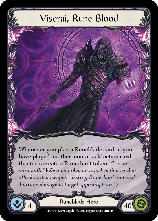 Viserai, Rune Blood [HER019-P] (Promo)  1st Edition Rainbow Foil | Webway Games