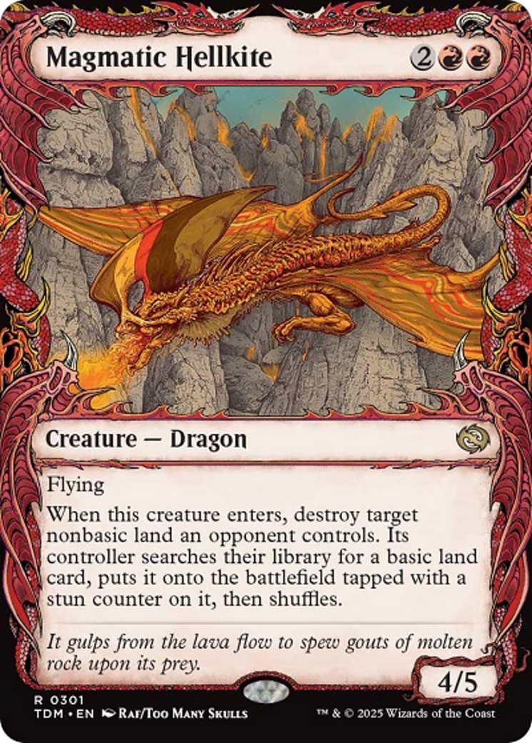 Magmatic Hellkite (Showcase) [Tarkir: Dragonstorm] | Webway Games
