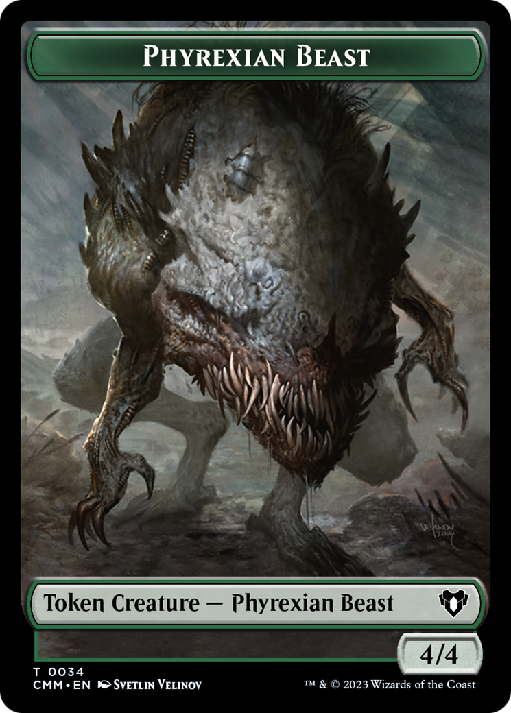 Phyrexian Beast Token [Commander Masters Tokens] | Webway Games