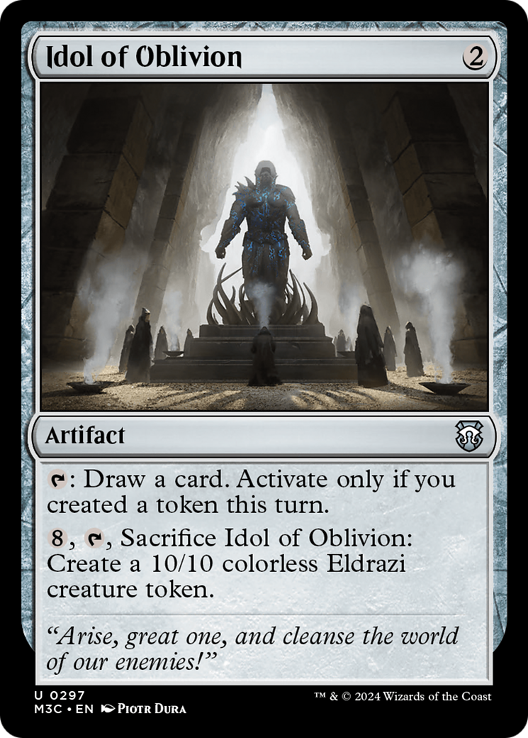 Idol of Oblivion (Ripple Foil) [Modern Horizons 3 Commander] | Webway Games