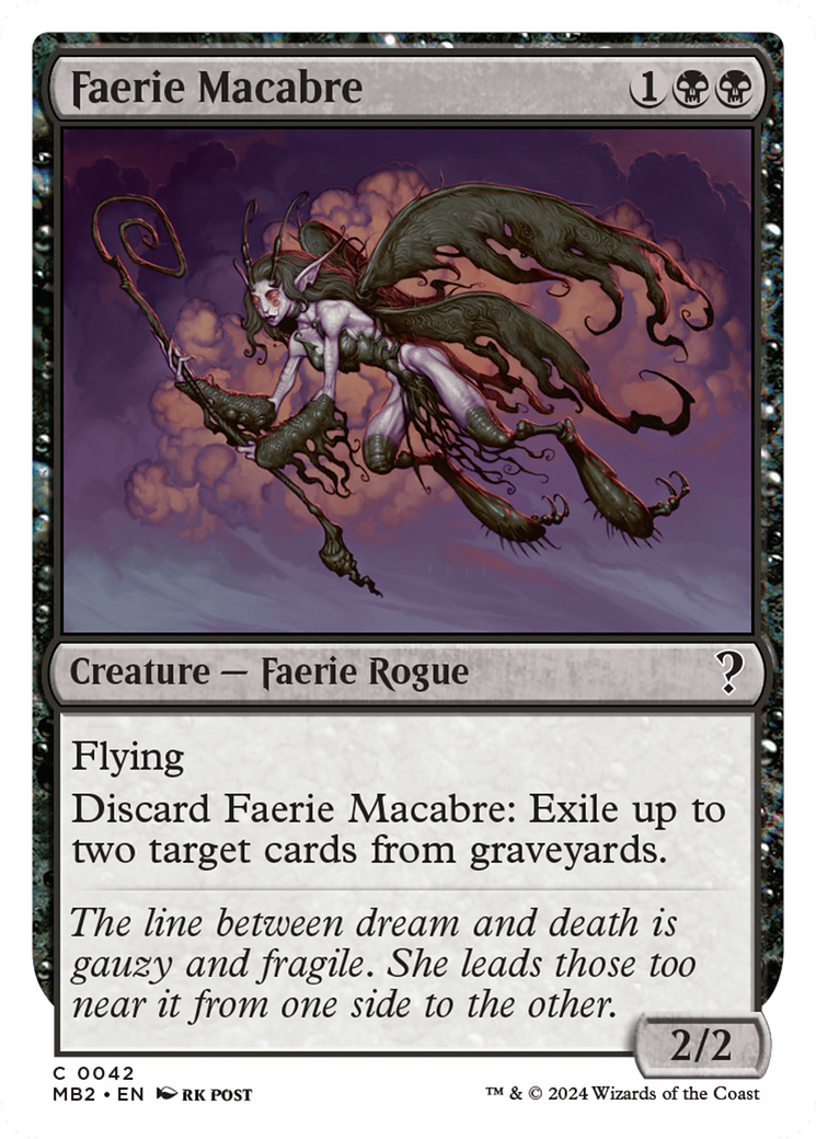 Faerie Macabre (White Border) [Mystery Booster 2] | Webway Games
