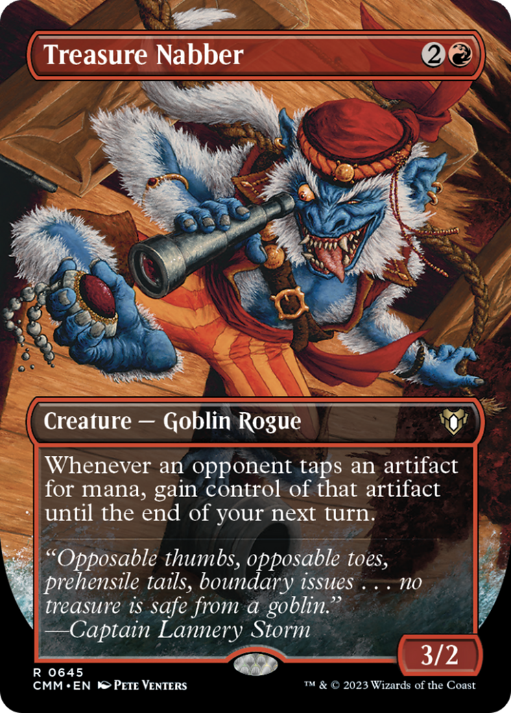 Treasure Nabber (Borderless Alternate Art) [Commander Masters] | Webway Games
