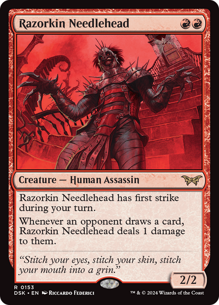 Razorkin Needlehead [Duskmourn: House of Horror] | Webway Games