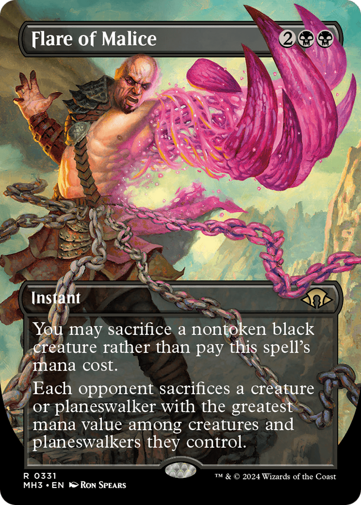 Flare of Malice (Borderless) [Modern Horizons 3] | Webway Games