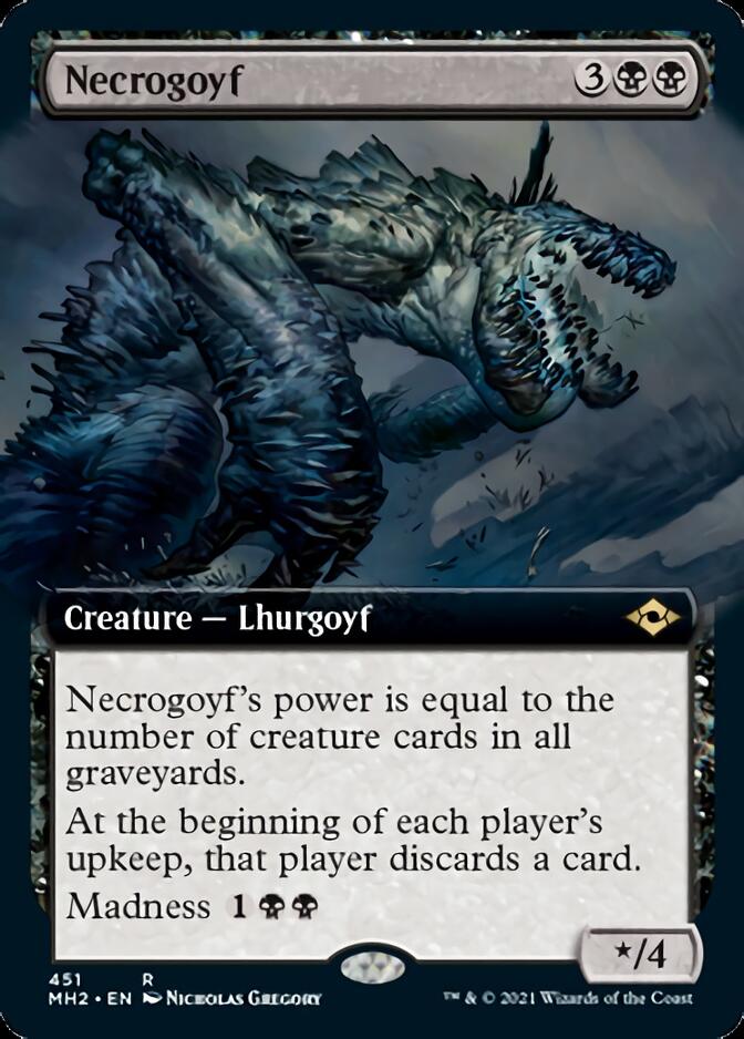 Necrogoyf (Extended Art) [Modern Horizons 2] | Webway Games