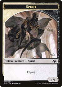Spirit // Golem Double-Sided Token [Modern Horizons Tokens] | Webway Games
