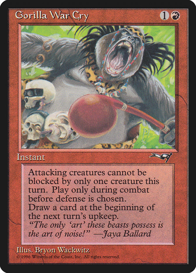 Gorilla War Cry (Red Rattle Drum) [Alliances] | Webway Games
