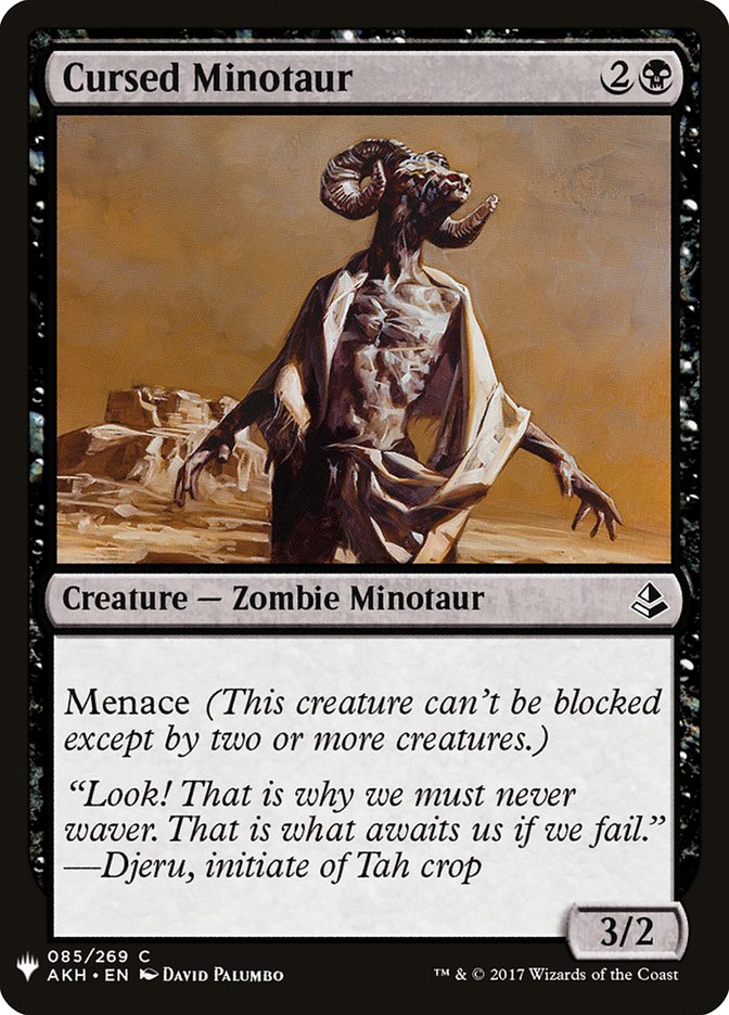 Cursed Minotaur [Mystery Booster] | Webway Games